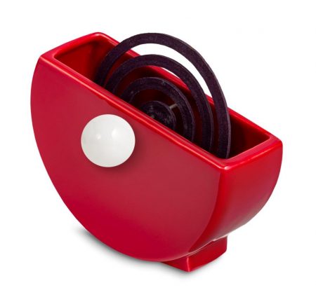 Z@nza rosso - porta zampirone in ceramica