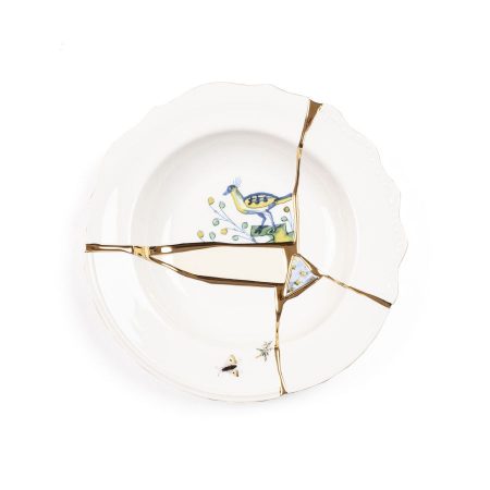 Piatto fondo Kintsugi by Seletti