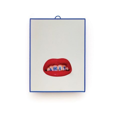 Specchio Shit piccolo da tavolo Toiletpaper by Seletti