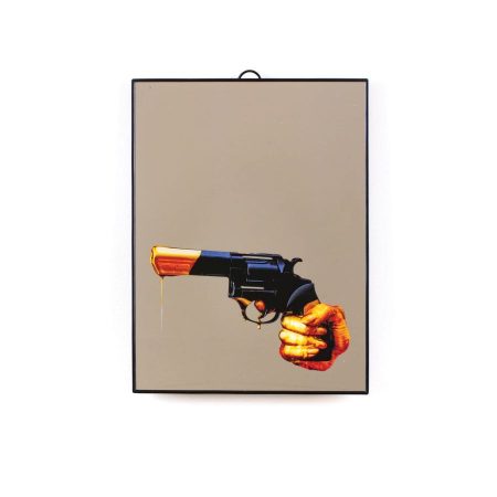 Specchio Revolver medio da tavolo Toiletpaper by Seletti