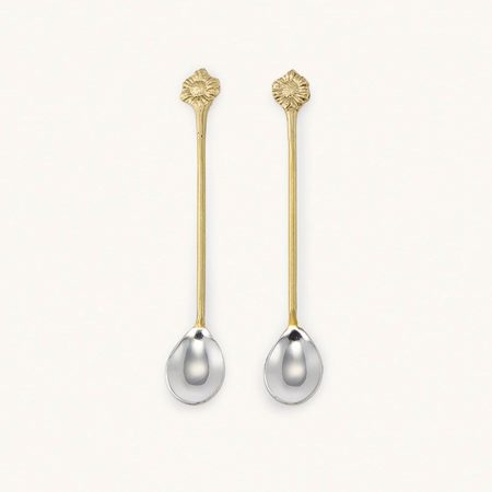 Set 2 cucchiaini da tè Sunny Sunflower by Doing Goods