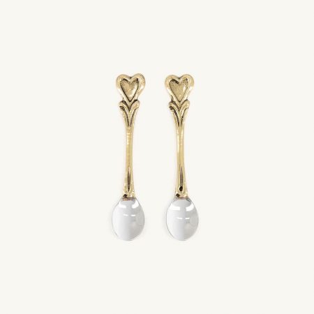 Set 2 cucchiaini a forma di cuore Hana by Doing Goods