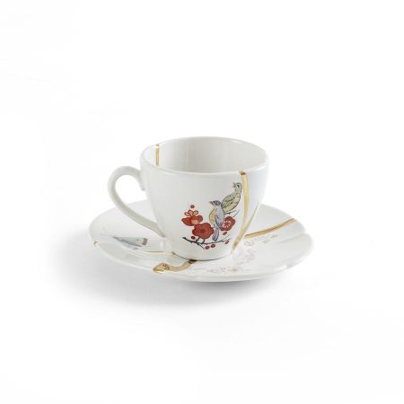 Tazzina da caffè con piattino Kintsugi by Seletti