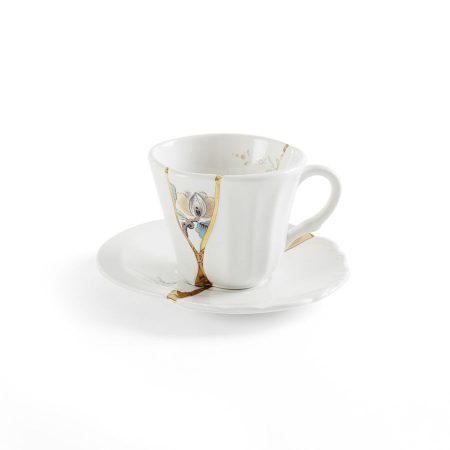 Tazzina da caffè con piattino Kintsugi by Seletti