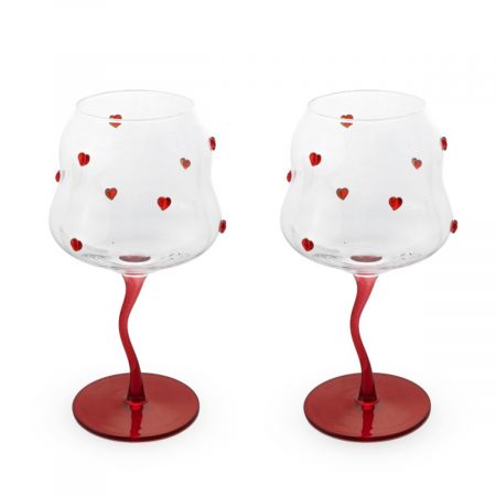 Set 2 calici cocktail con cuori WD Lifestyle – 450 ml