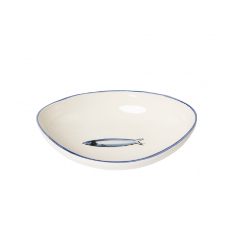 Insalatiera ovale Sardine Crescentini cm 26