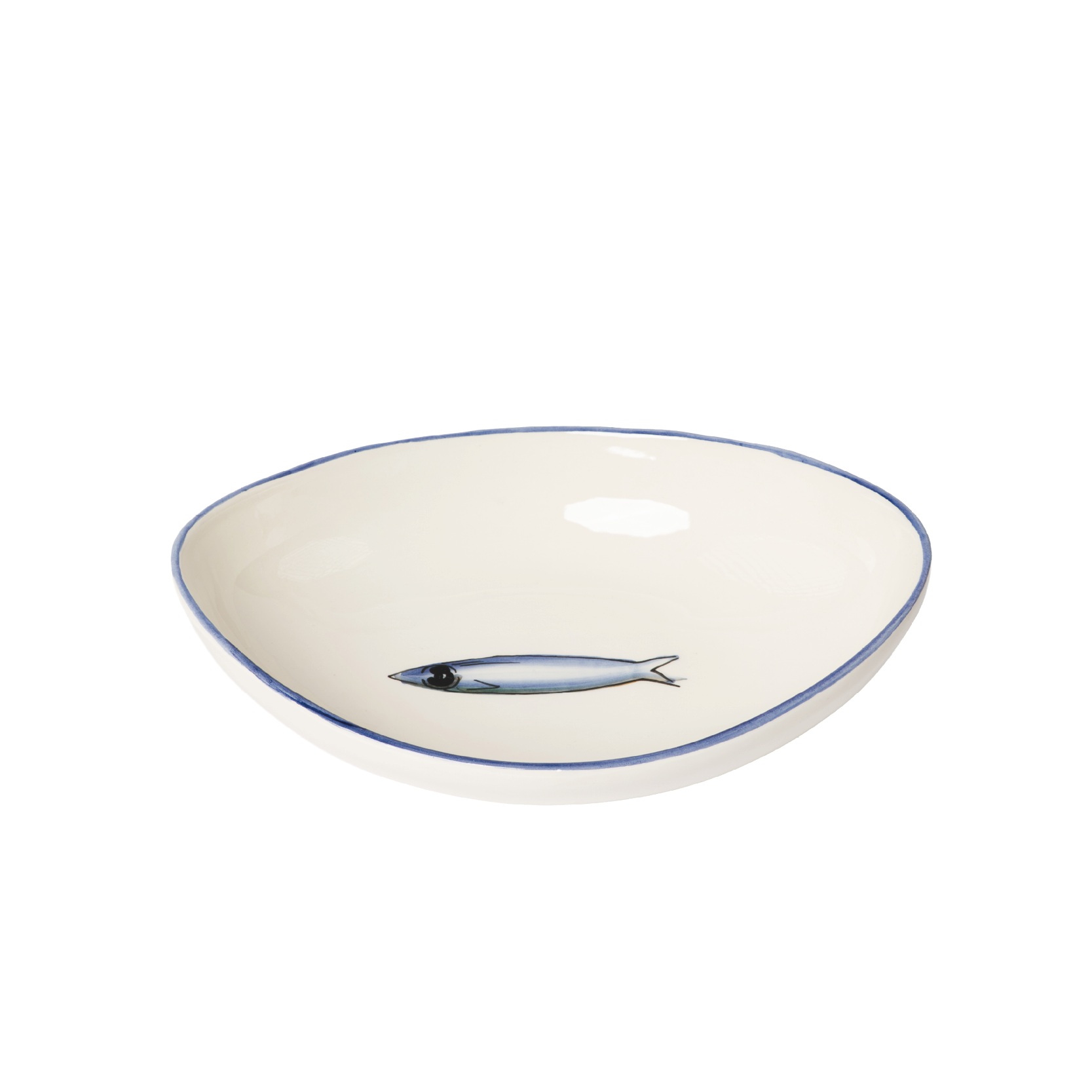 Insalatiera ovale Sardine Crescentini cm 26
