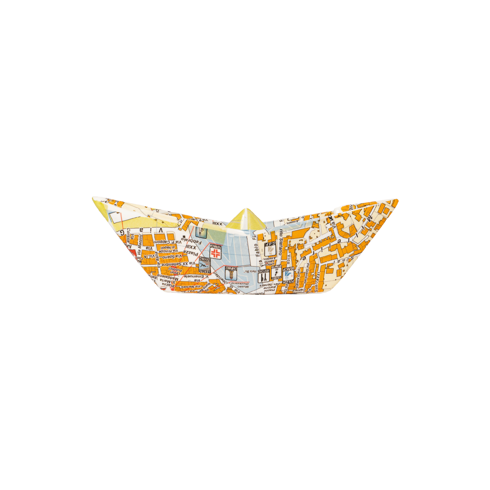 Barchetta Origami Riccione Maps Crescentini dettaglio della mappa