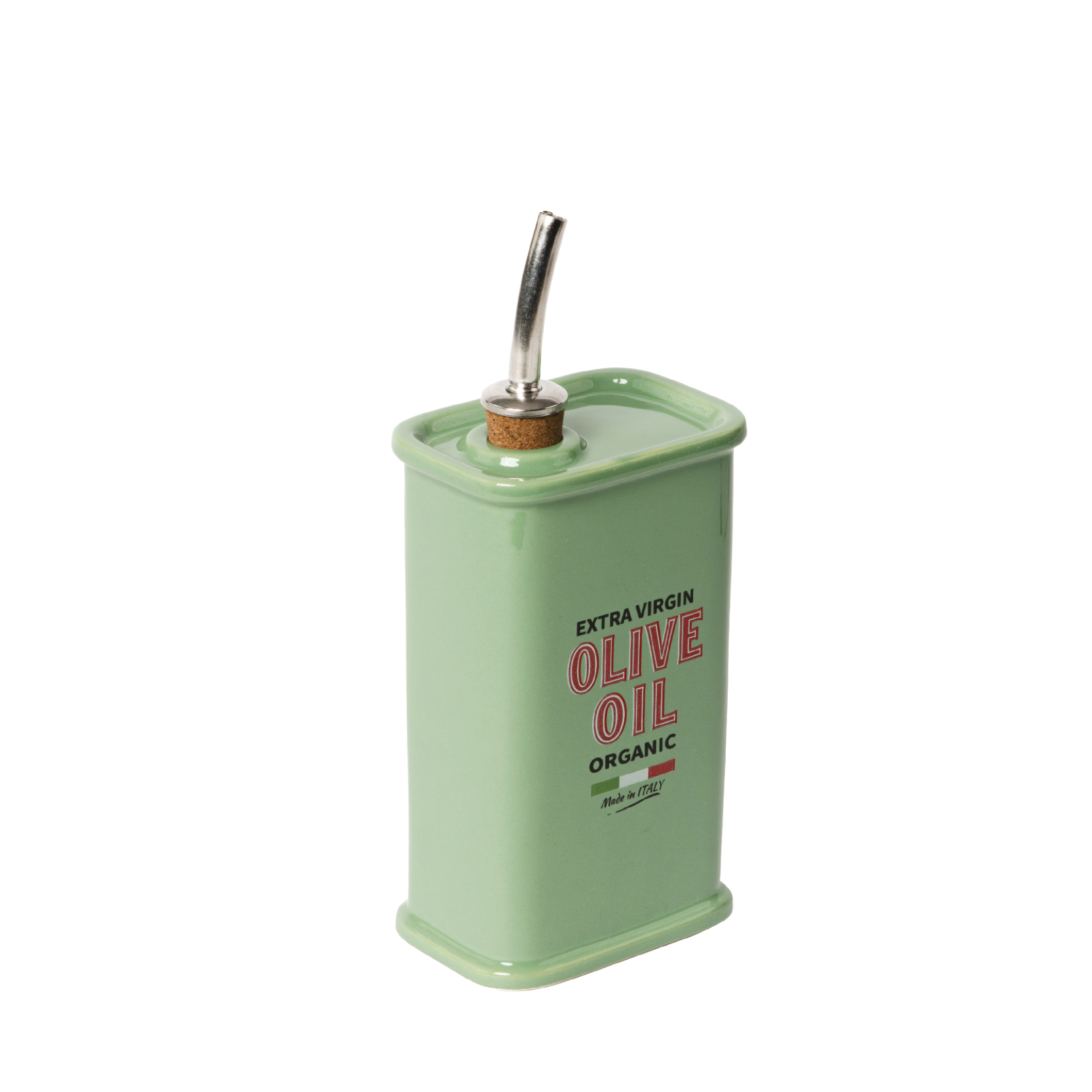 Tanica olio Vintage Crescentini da mezzo litro grigia