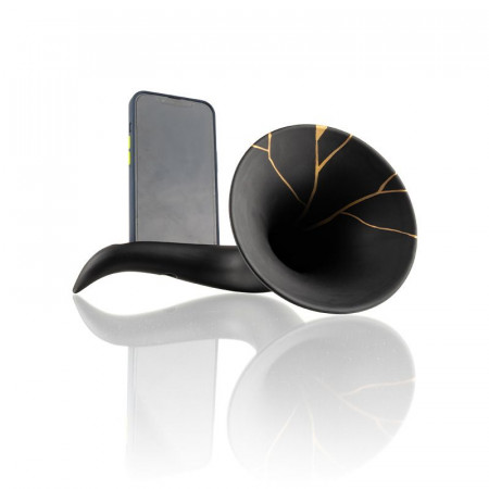 Scaramaz Kintsugi nero con dettagli oro