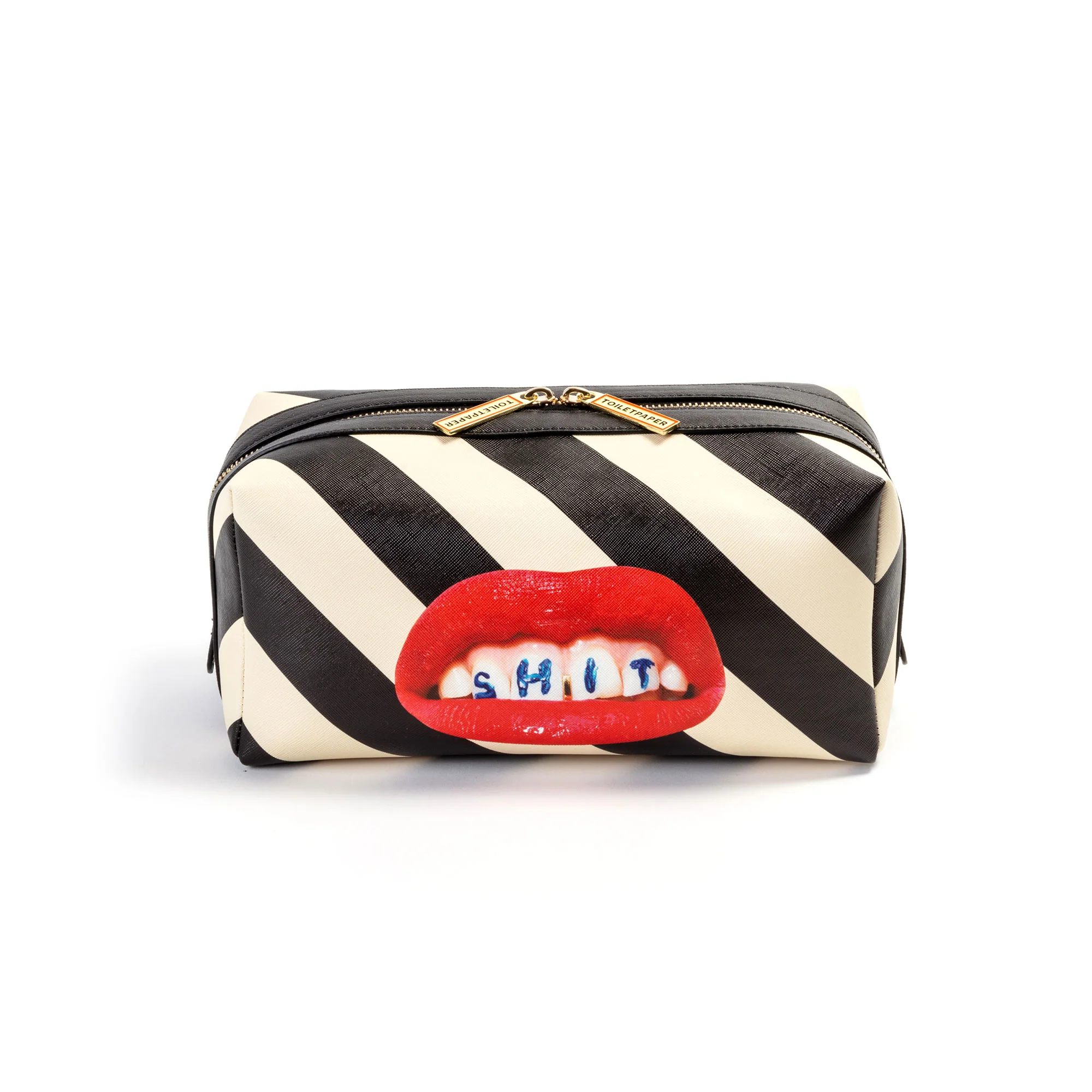 Beauty Case Shit "toiletpaper"cm. 25,5x12,5x12 - Regimental Shit – Seletti - vista principale
