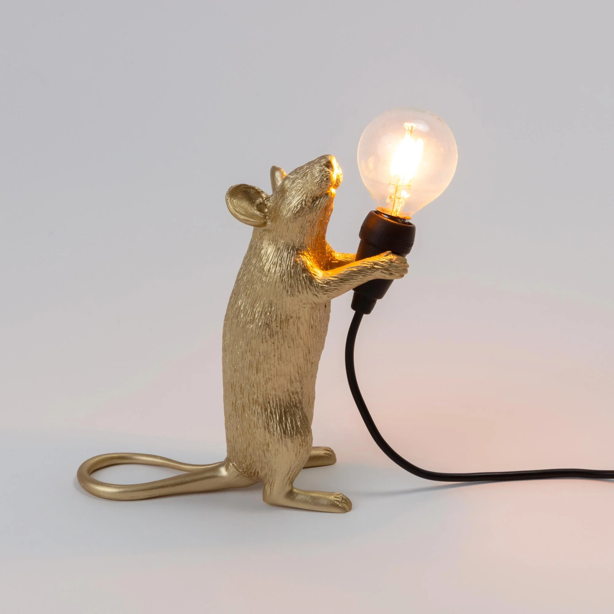 Mouse Lamp Gold Step in Piedi Usb – Seletti - vista prodotto 3