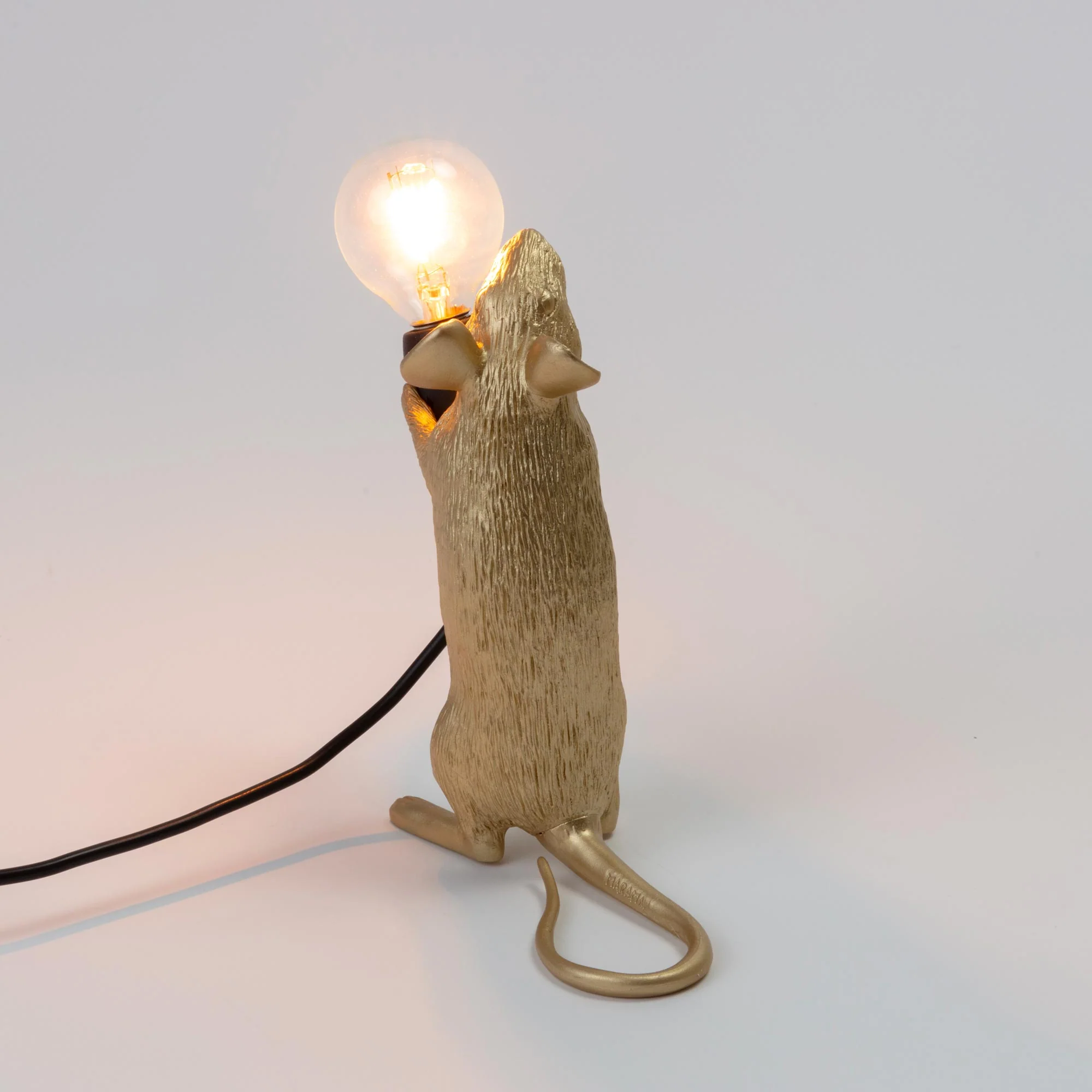 Mouse Lamp Gold Step in Piedi Usb – Seletti - vista prodotto 4