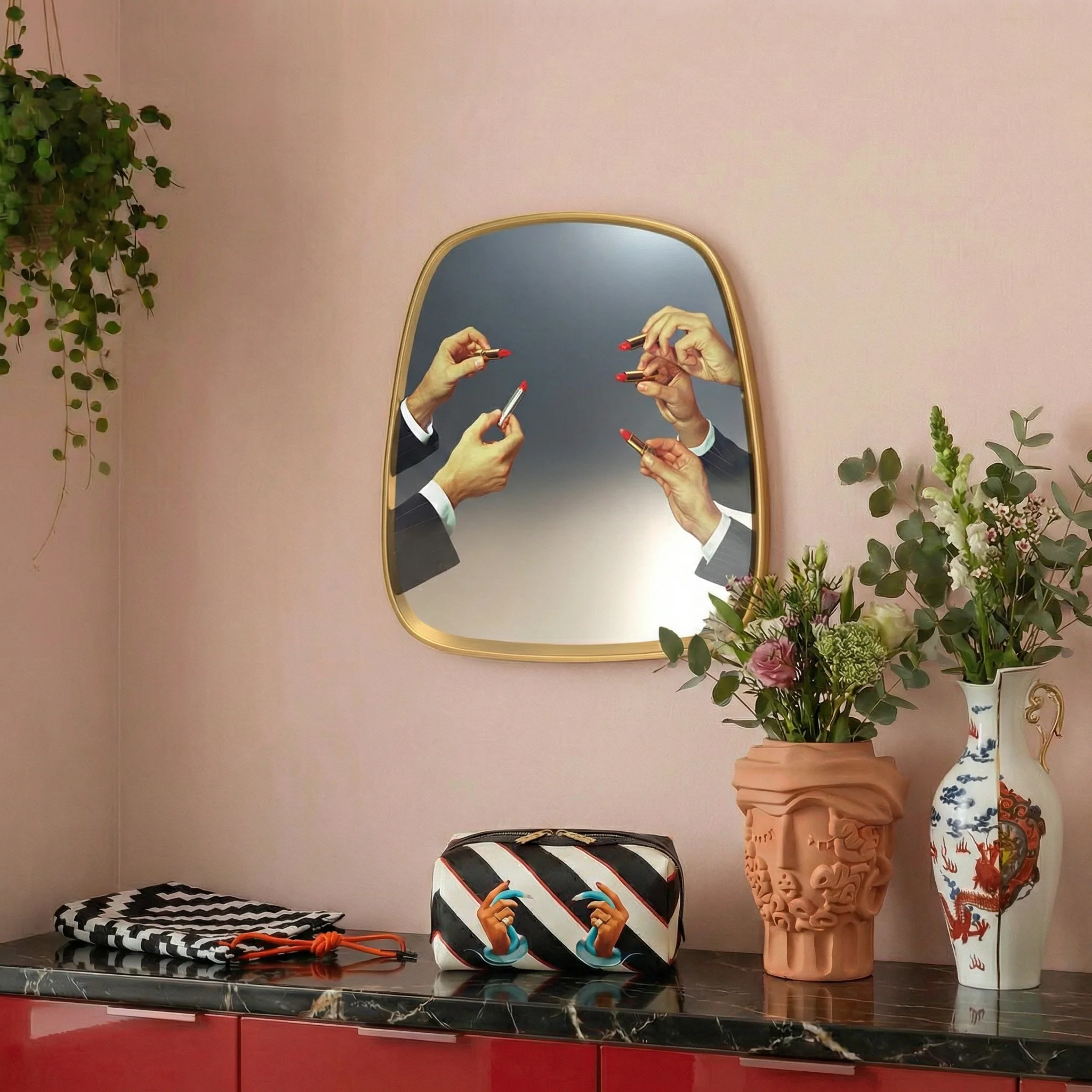 Specchio Gold Frame Lipsticks 54 h. 59 – Seletti - vista prodotto 2
