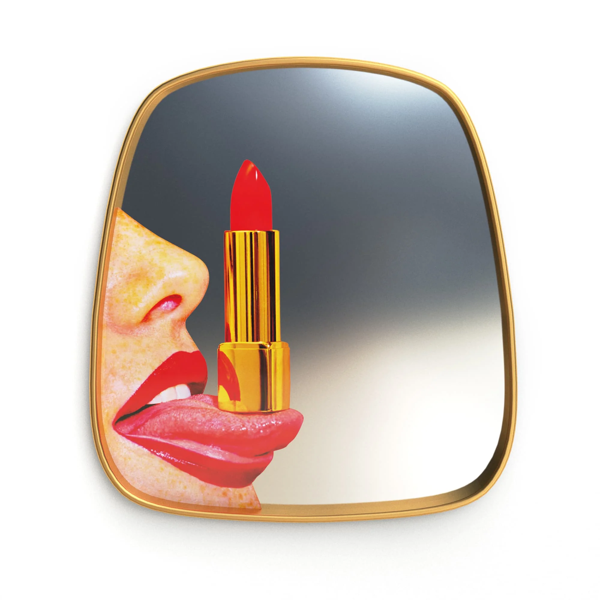 Specchio Gold Frame Tongue – Seletti - vista principale