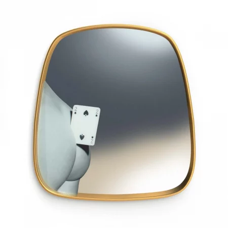 Specchio Gold Frame Two of Spades – Seletti - vista principale