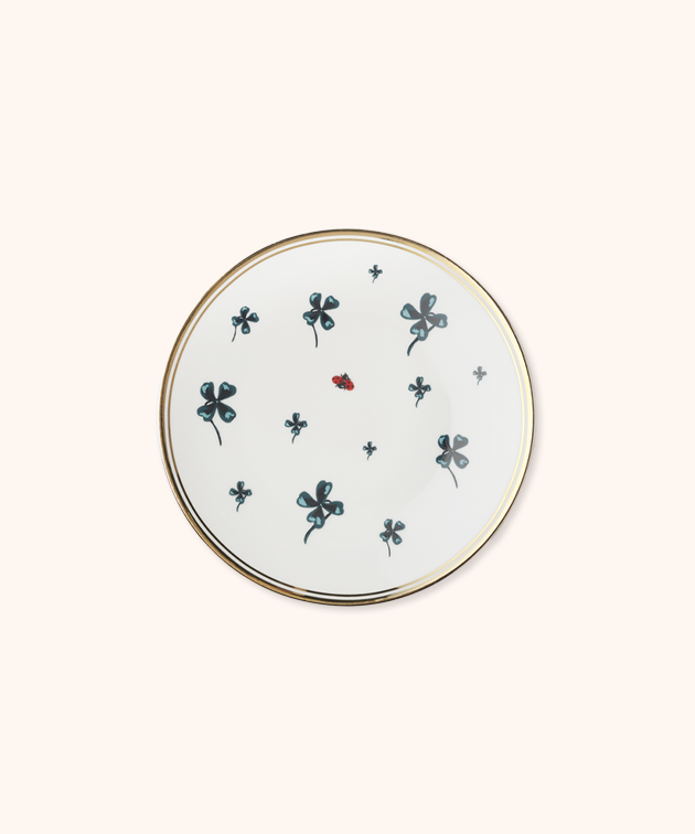 Piattino Quadrifoglio e Coccinella Bitossi Home