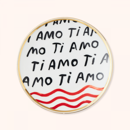 Piattino Ti Amo Bitossi Home – collezione Con Amore
