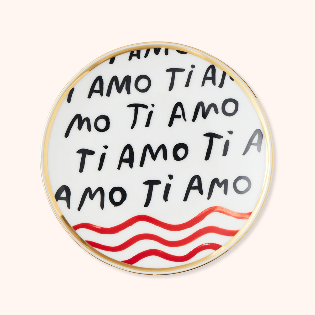Piattino Ti Amo Bitossi Home – collezione Con Amore