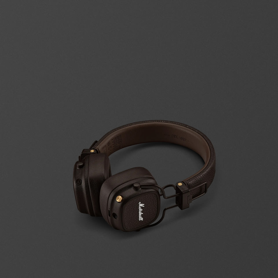 Cuffie Bluetooth on-ear Major V Brown – Marshall