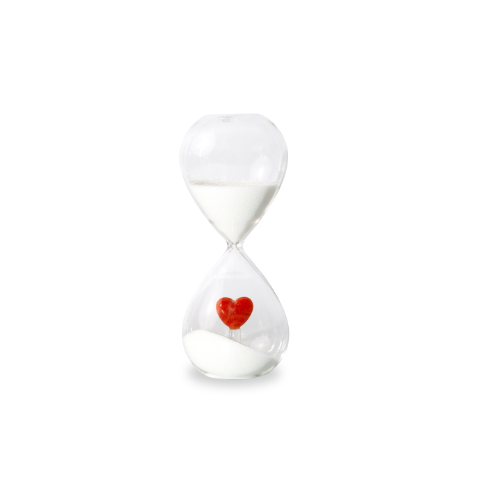 Clessidra Cuore rosso WD Lifestyle in vetro borosilicato – 15 minuti