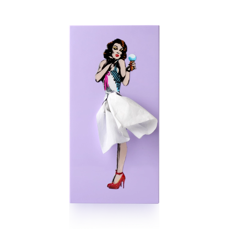 Tissue Up Girl Lilla Spextrum – porta fazzoletti di design