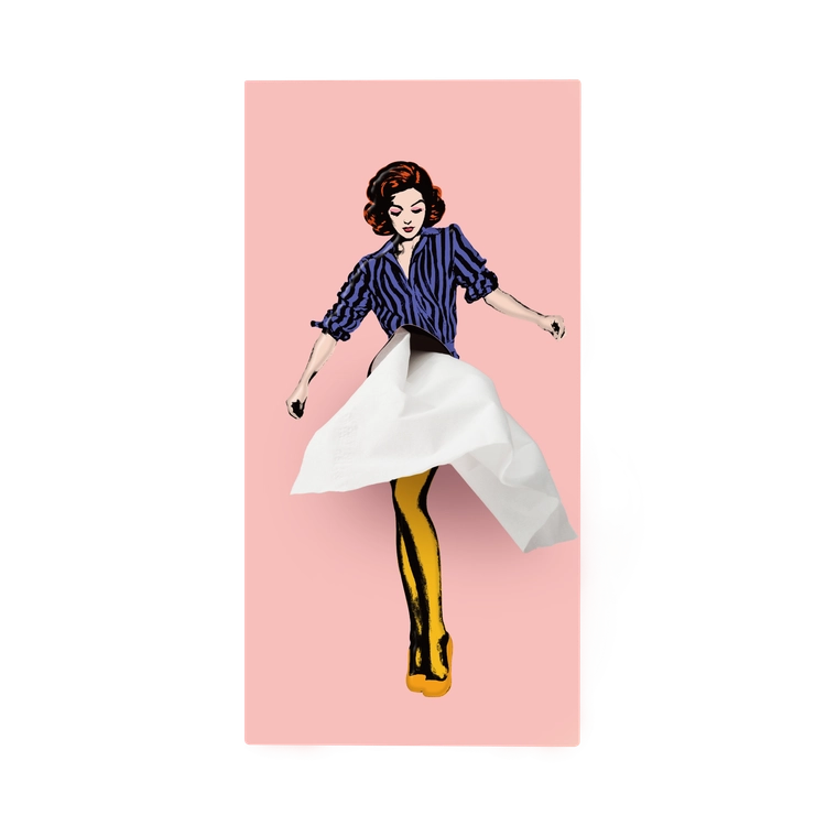Tissue Up Girl Rosa Spextrum – porta fazzoletti di design