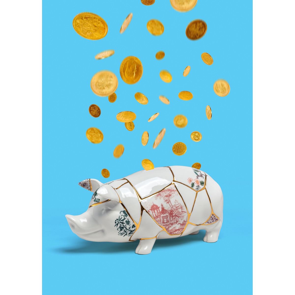 Seletti Kintsugi Piggy Bank Salvadanaio - vista prodotto 2