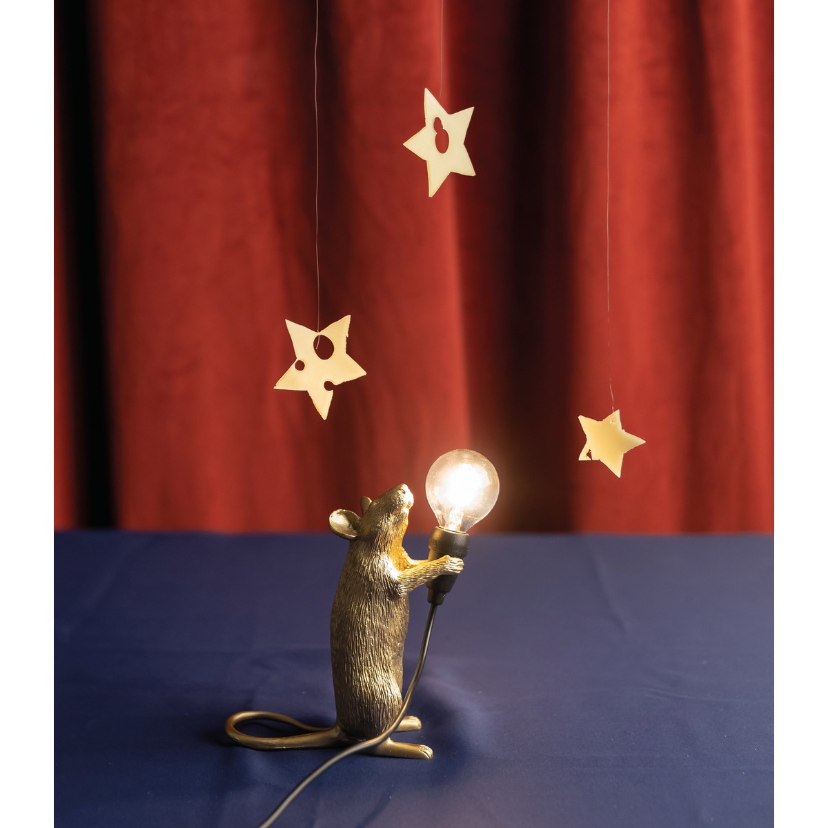 Mouse Lamp Gold Step in Piedi Usb – Seletti - vista prodotto 2
