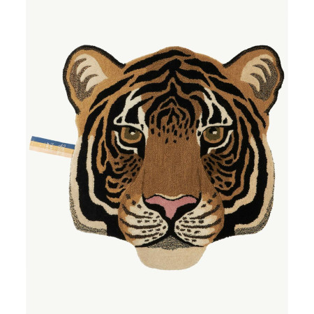 Rajah Tiger Head Rug Large Doing Goods – vista frontale