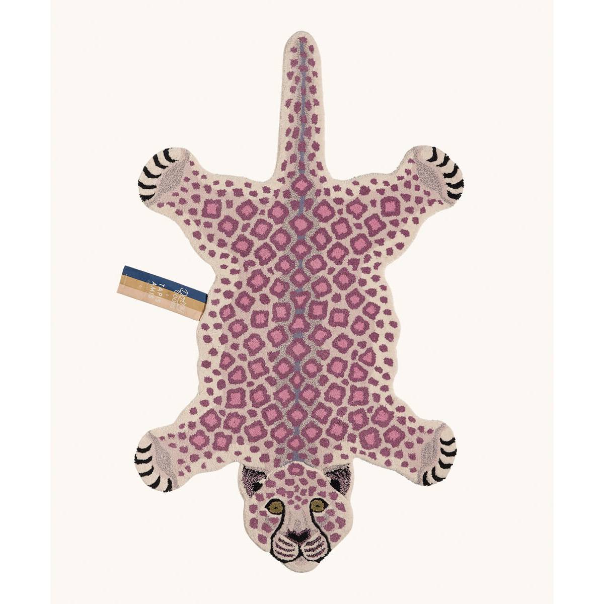 Tappeto Lilly Leopard Large rosa e lilla – Doing Goods – vista principale