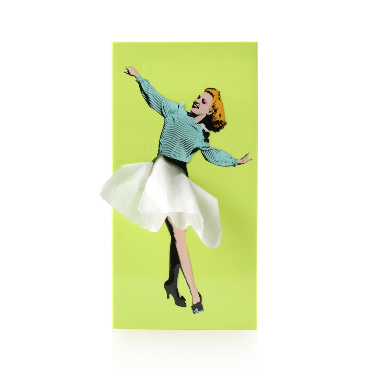 Tissue Up Girl Verde Spextrum – porta fazzoletti di design