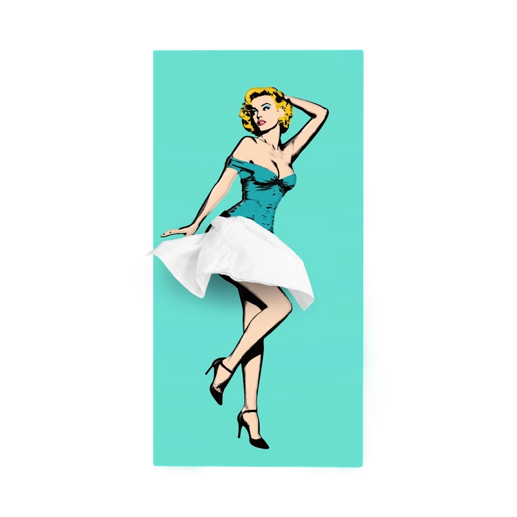 Tissue Up Girl Turchese Spextrum – porta fazzoletti di design