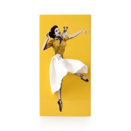 Tissue Up Girl Giallo Spextrum – porta fazzoletti di design