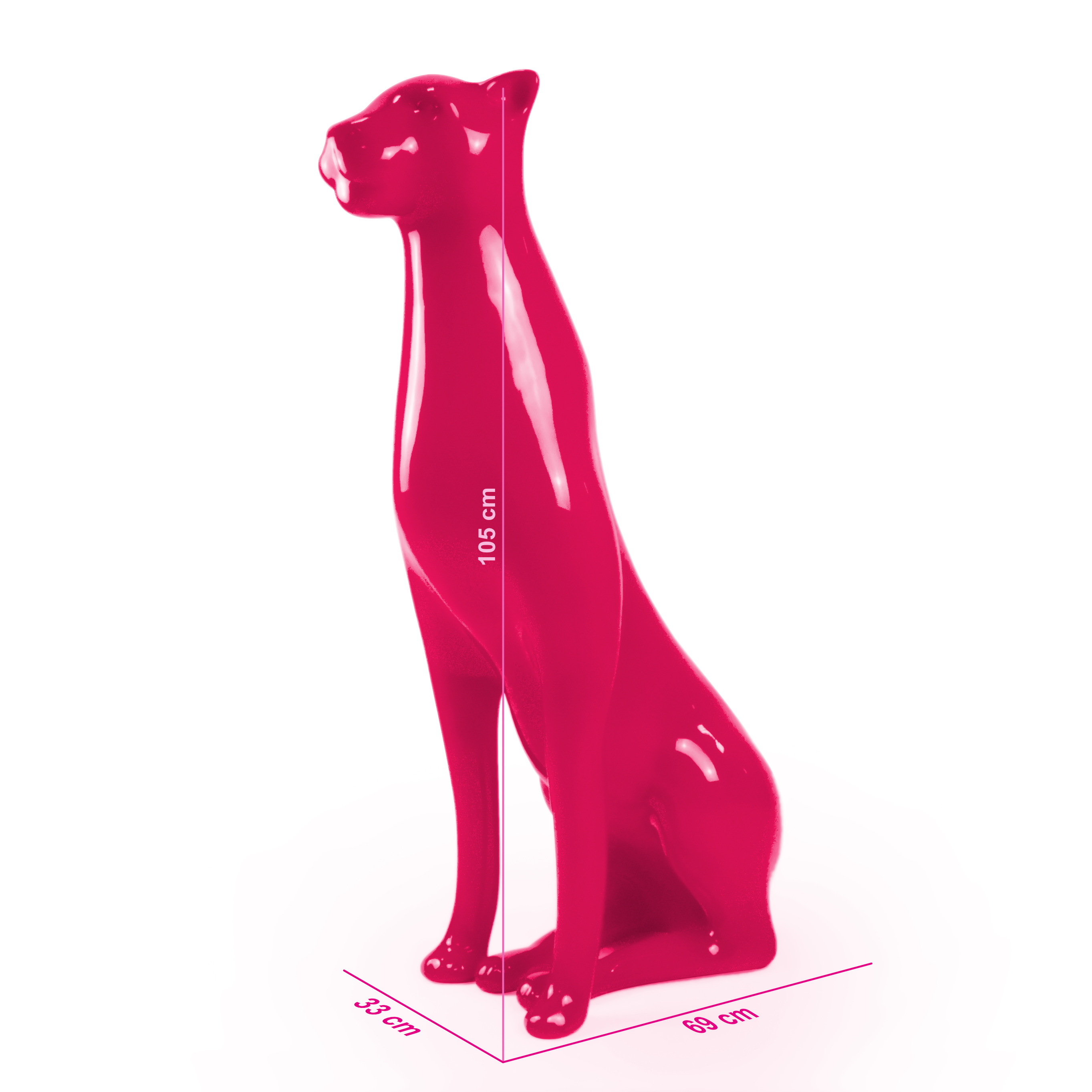 Dimensioni della statua Kira fucsia Candyslab