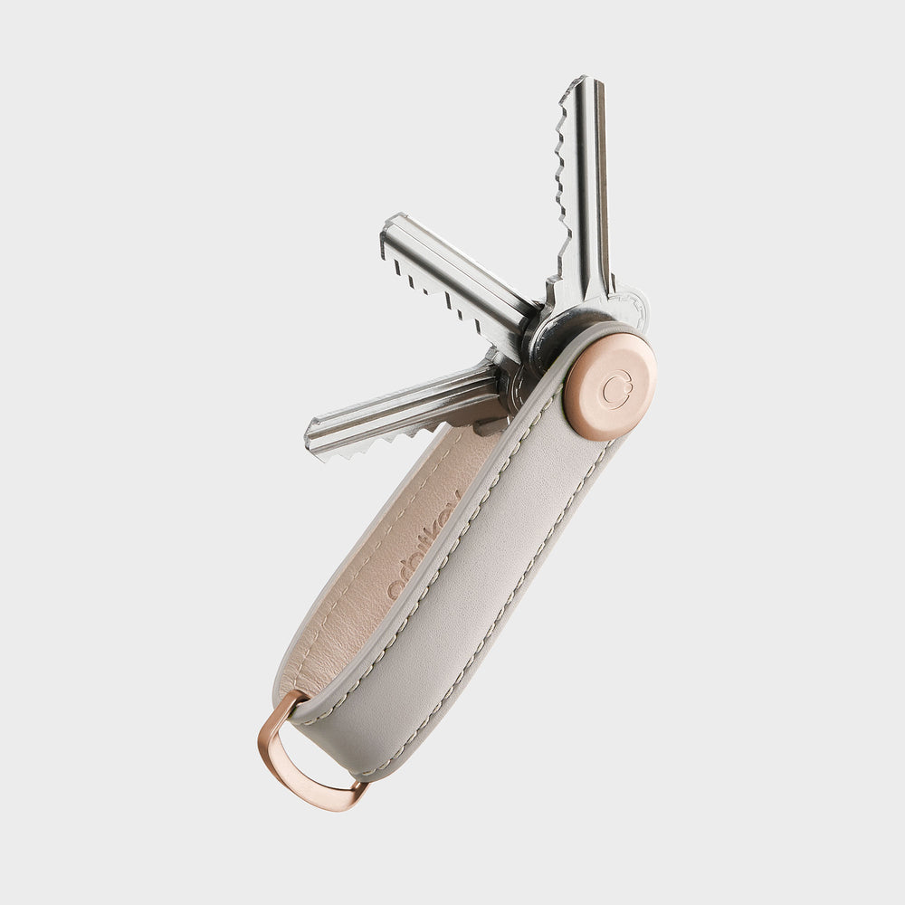 Orbitkey Leather Grigio pietra