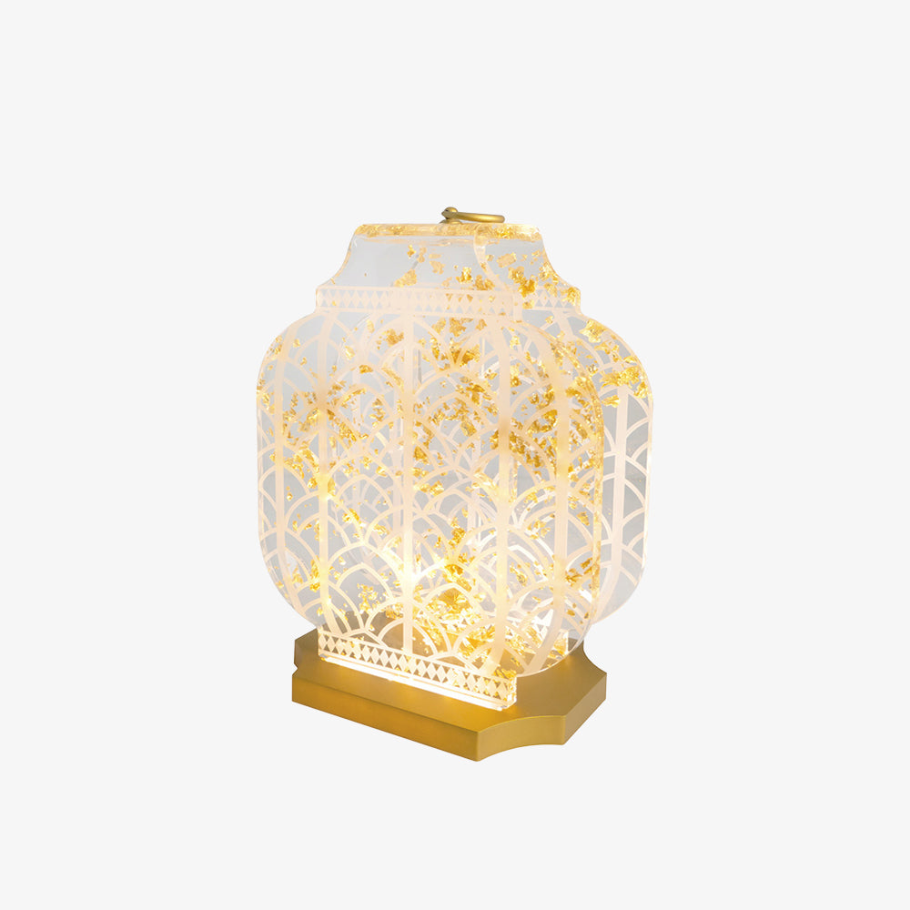 Lampada wireless Atena piccola oro Vesta Home