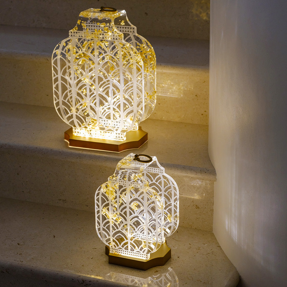 Lampada wireless Atena media oro Vesta Home – immagine 3
