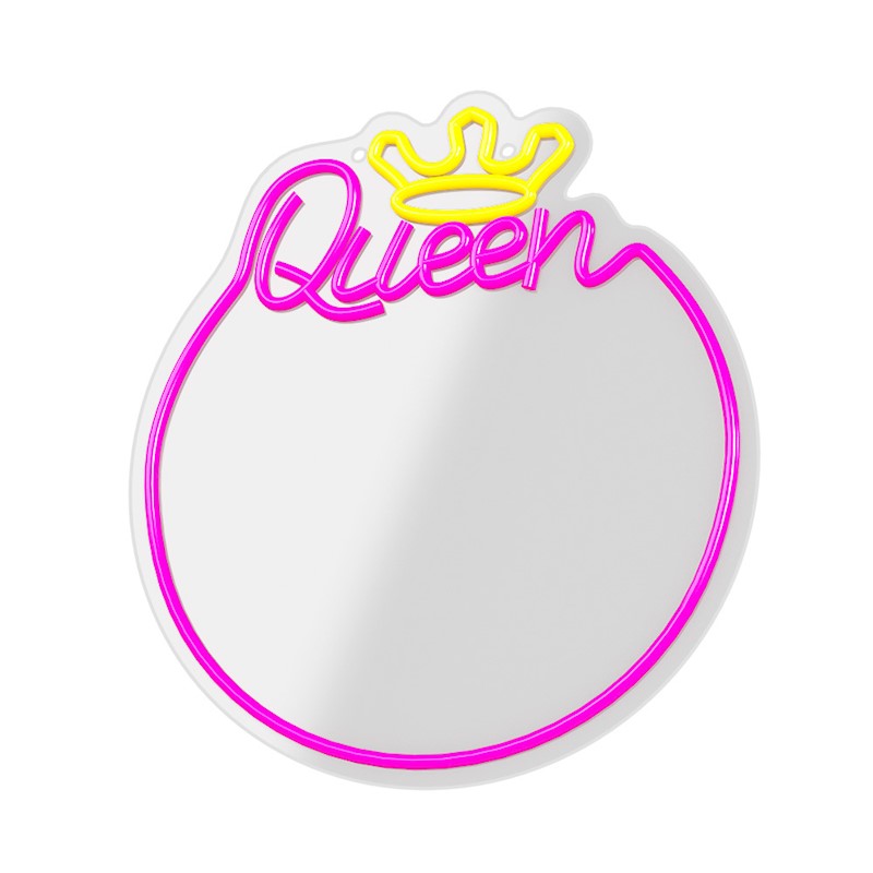Neon Mirror Queen Forever Light – vista laterale