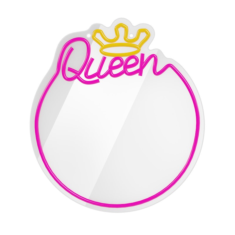 Neon Mirror Queen Forever Light – vista frontale