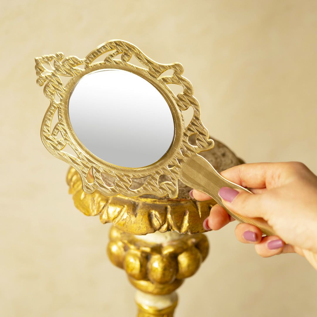 Specchietto Madame Piccolo Oro – Vesta Home — dettaglio 1