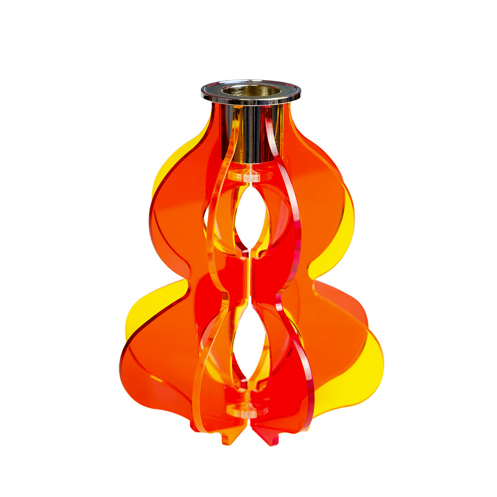 Candelabro Iride Medio Arancio – Vesta Home — vista prodotto