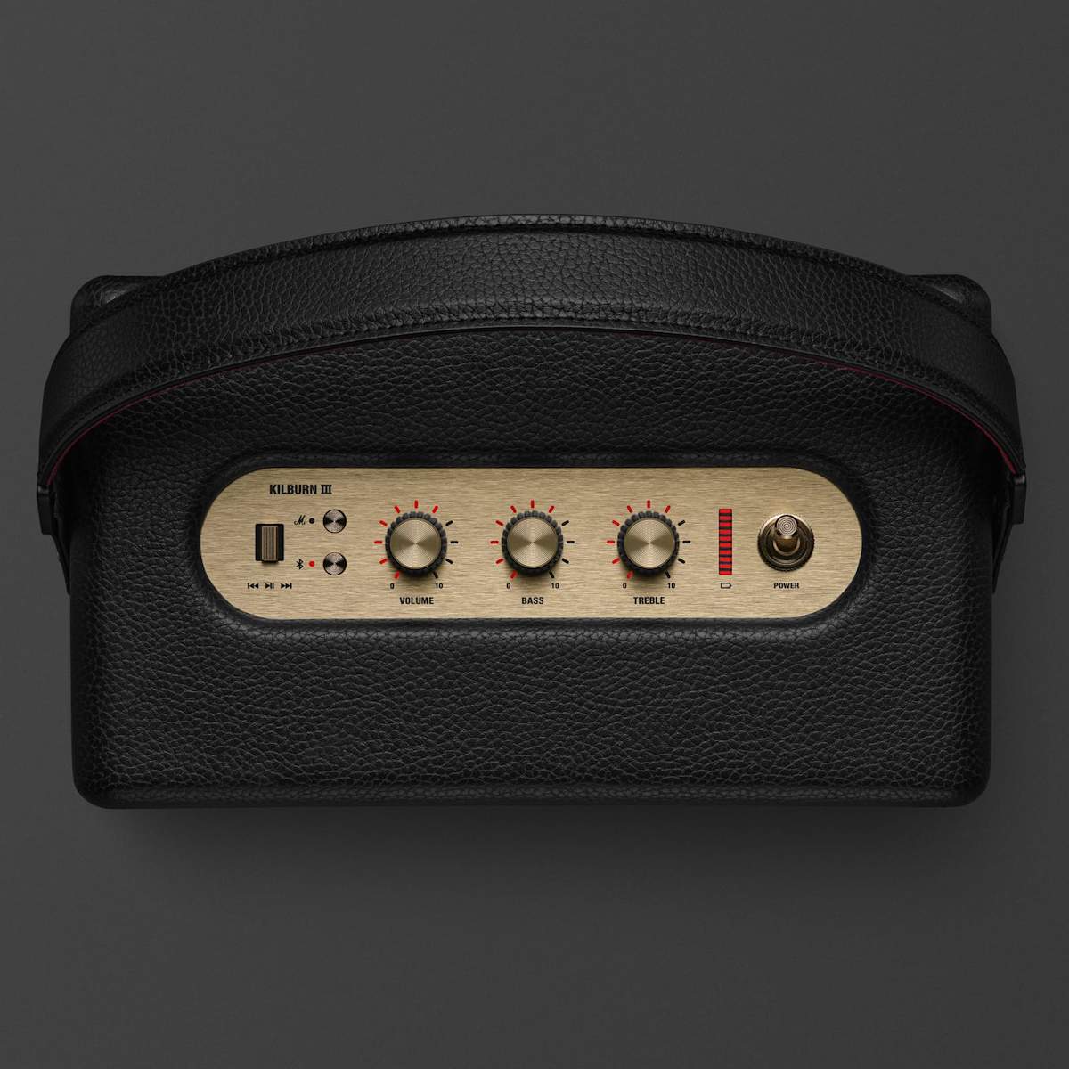 Marshall Kilburn III Black & Brass – vista superiore